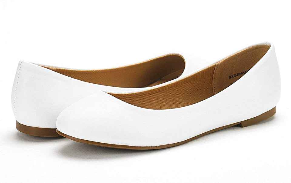 DREAM PAIRS Women's Sole Simple Ballerina Walking Flats Shoes