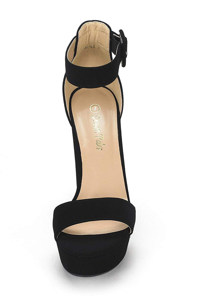 DREAM PAIRS Women's Hi-Lo High Heel Platform Pump Sandals