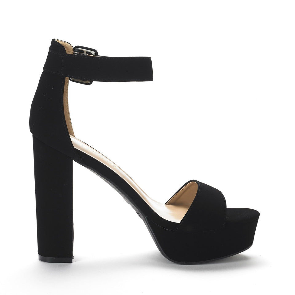 DREAM PAIRS Women's Hi-Lo High Heel Platform Pump Sandals