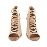 Soda Womens Fahsoin Aran Open Toe Heel Sandal